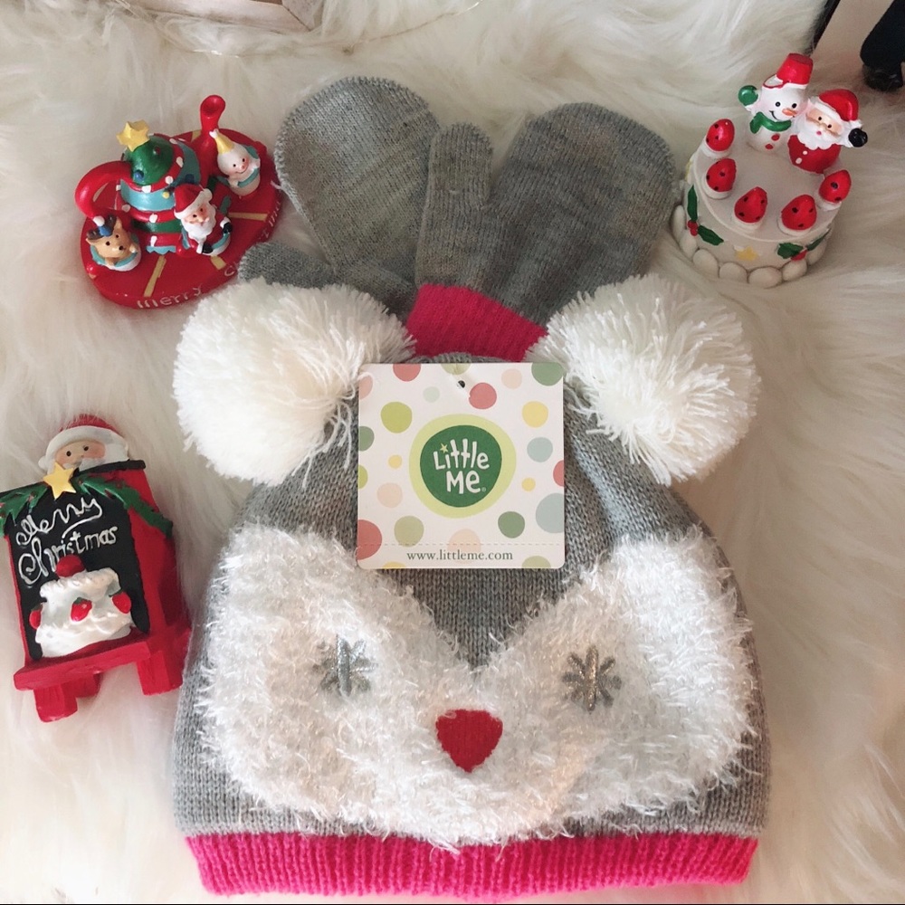 Little Me Hat and Mittens set